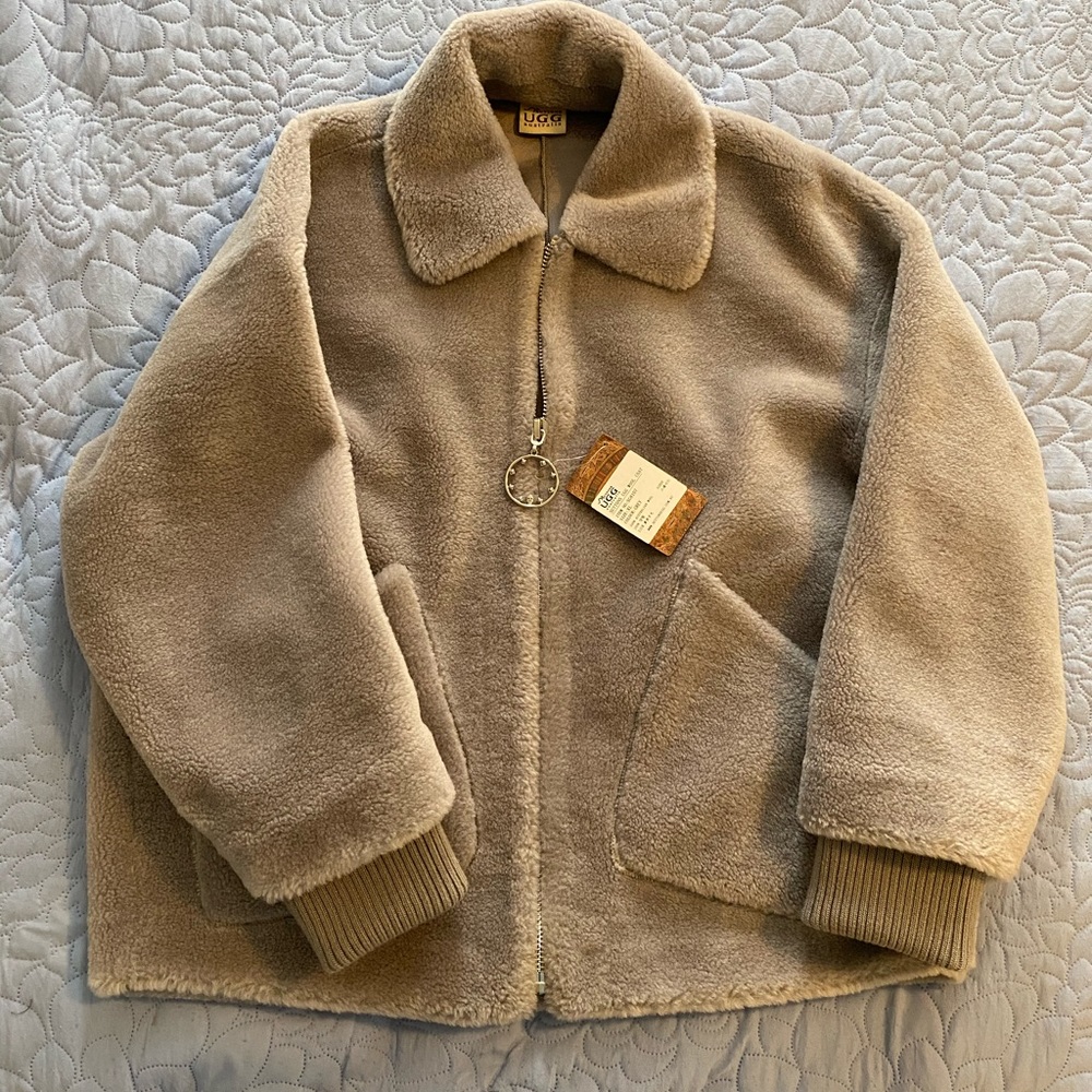 Sutton’s Ugg Australia wool coat with suede liner